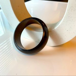 Wooden bangle bracelet